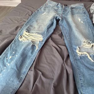 cute baggy jeans with rips